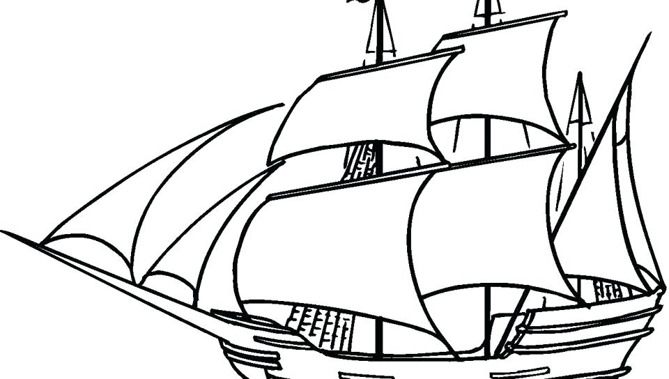 960x544 Pirate Ship Coloring