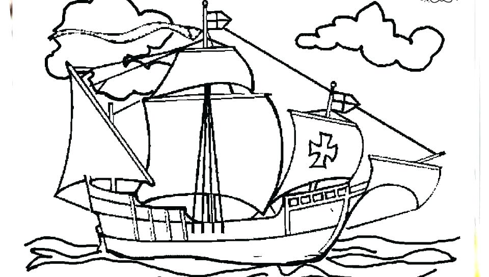 960x544 Coloring Pages Big Pirate Ship Coloring Pages Boat Pictures Pdf