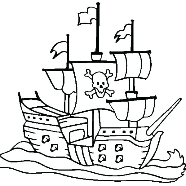 Pirate Ship Drawing For Kids | Free download on ClipArtMag