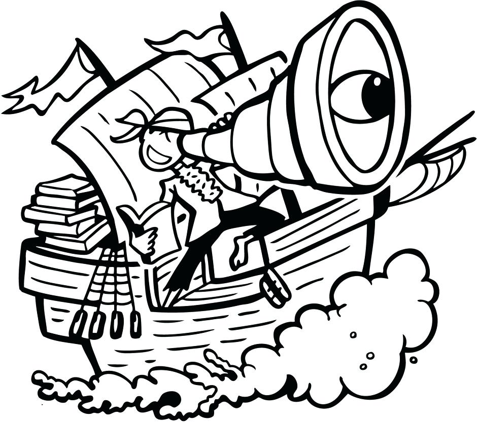 940x833 Pirate Ship Coloring Pages Zupa