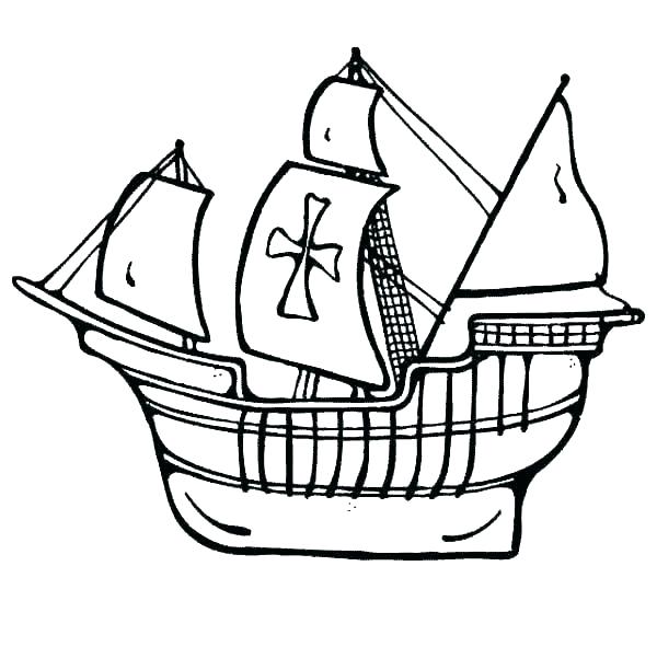 600x612 Ships Coloring Pages