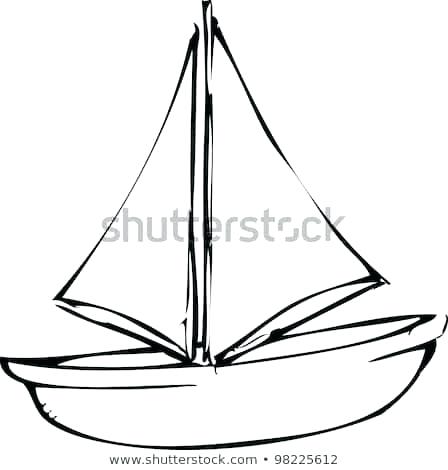 448x470 Drawing Of A Boat Lesson Drawing A Boat Drawing Board For Kids