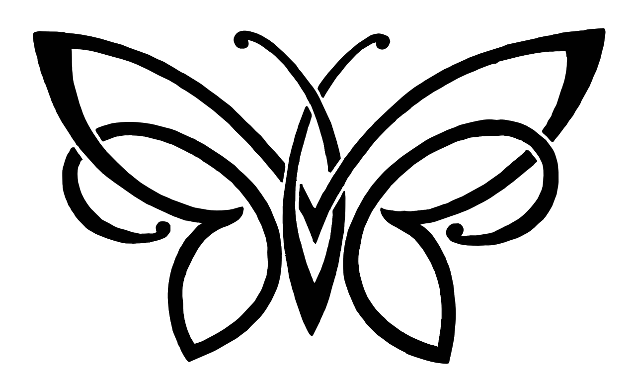 1280x782 Download Butterfly Pencil Sketch Drawing Free Png Hq Clipart Png
