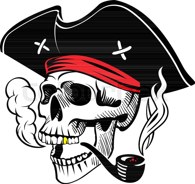800x754 Illustration Of A Pirate Skull In A Stock Vector Colourbox