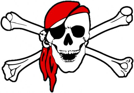 433x301 Most Likely Pirate Skeleton Coloring Pages Also Free Printable