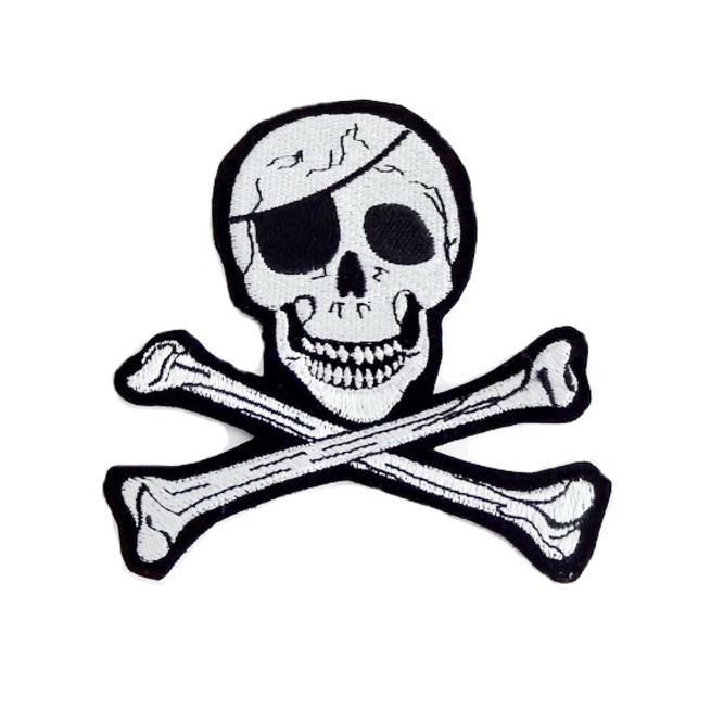 655x665 pirate skull crossbone biker embroidered iron on sew on rebelsmarket