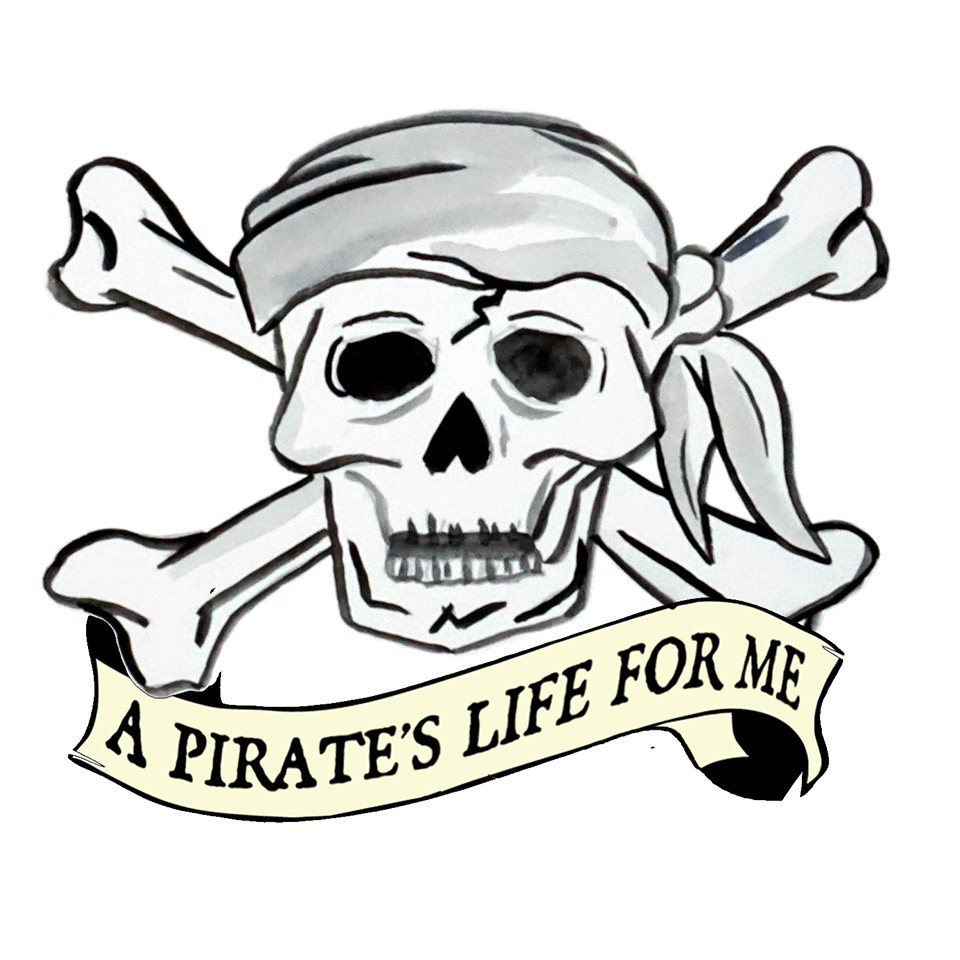 960x960 Pirates And Skeletons Eastard Beach, Wildlife Decals And Stickers