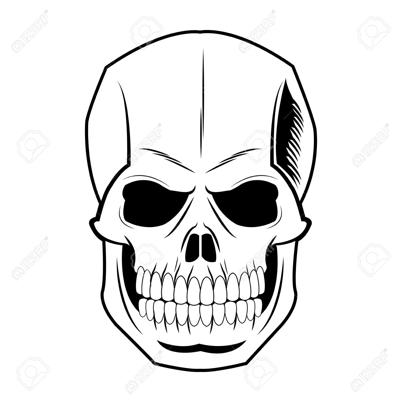 1300x1300 Skeleton Head Clipart Pirate Symbol