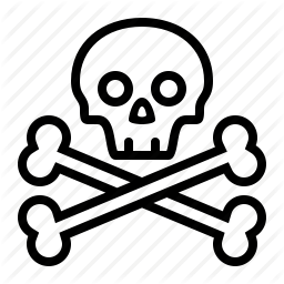 256x256 Pirate Skeleton Clipart