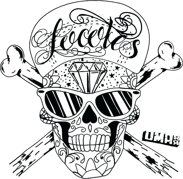 618x604 Pirate Skeleton Coloring Pages