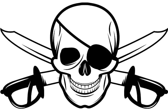 571x377 Hd Pirate Skull Free Png Image