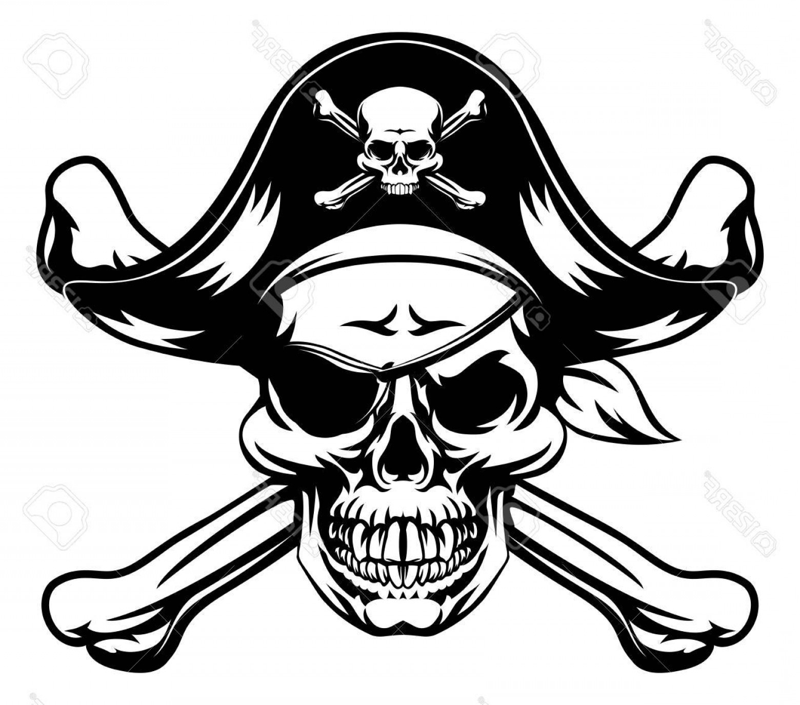 1560x1375 Illustrated Skull And Bones Vector Hoodamathrun