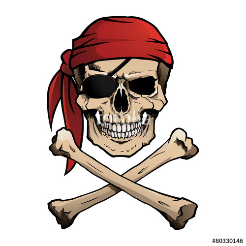 500x500 Jolly Roger Pirate Skull And Crossbones Stock Image And Royalty