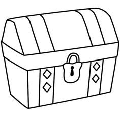 Pirate Treasure Chest Drawing