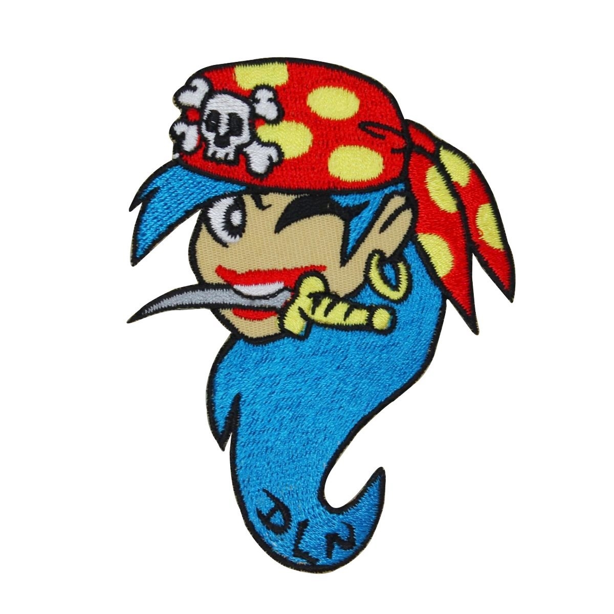 1200x1200 pirate girl winking patch dagger buccaneer wench embroidered