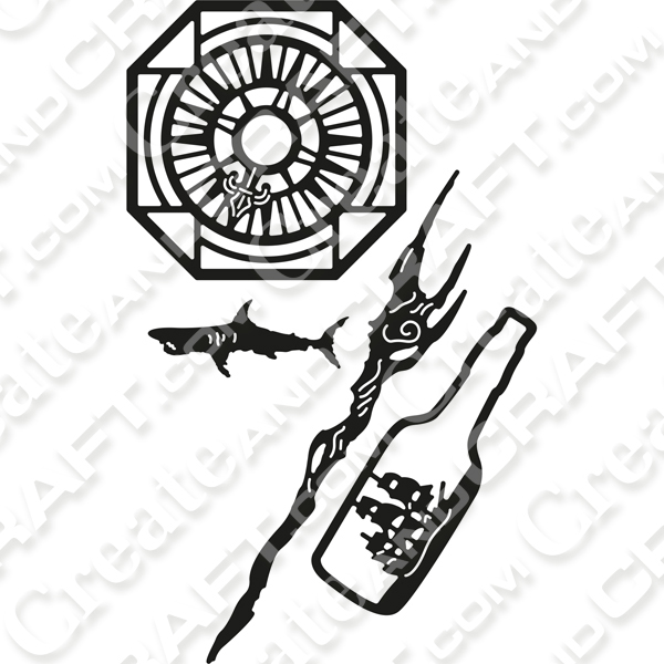 600x600 disney pirates of the caribbean embellishments die