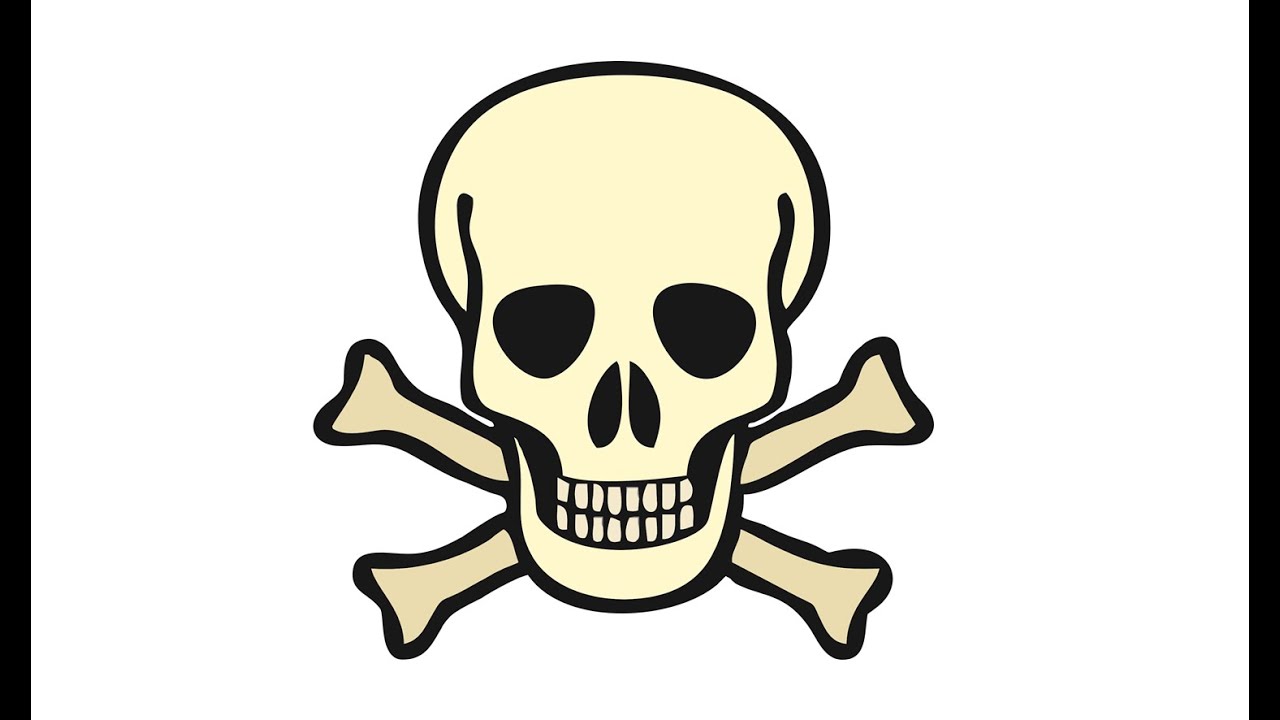 1280x720 How To Draw A Pirate Skull