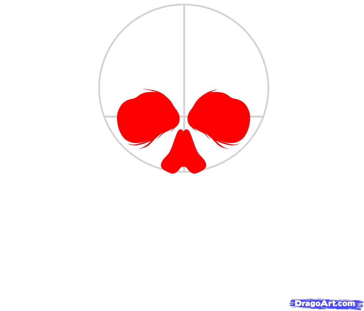 1159x991 How To Draw A Skull, Step