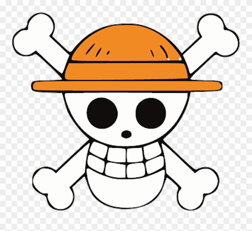 880x805 Onepiece Luffy Anime Pirate Pirata Logo Skull Caveira Clipart