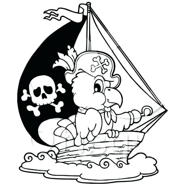 600x627 Coloring Pages To Print For Pirates Pirate Betterfor