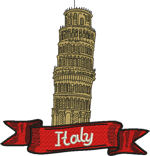 495x517 Leaning Tower Of Pisa Drawing