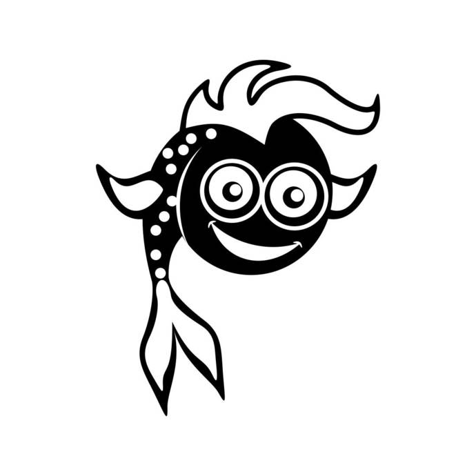690x690 Fish Pisces Animal Cute Graphics Dxf