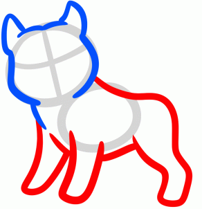 292x302 How To Draw How To Draw A Pit Bull For Kids