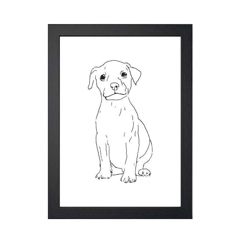 794x794 Pit Bull Puppy Dog Art Print Wall Decor Wall Art Etsy