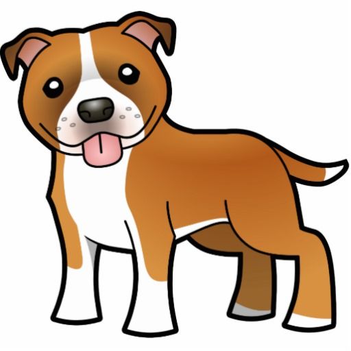 512x512 Cartoon Pit Bull Staffie