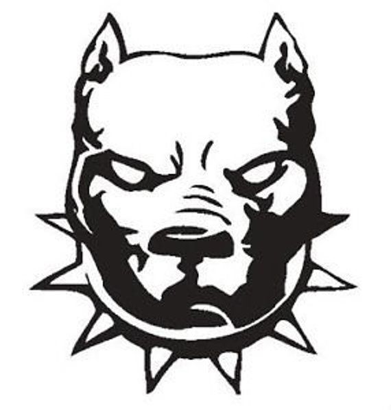 570x598 Pitbull Dog Head Vinyl Window Car Vehicle Decal Sticker Products