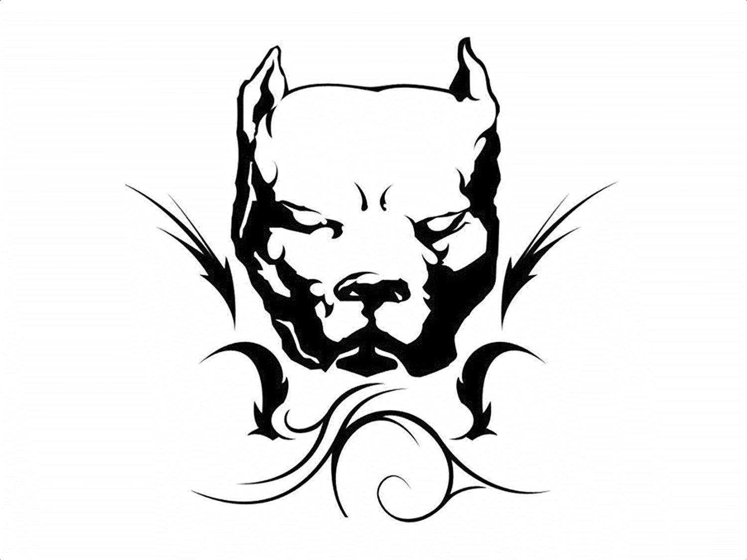 1500x1126 Bluegrass Decals Pit Bull Pitbull Tribal Design