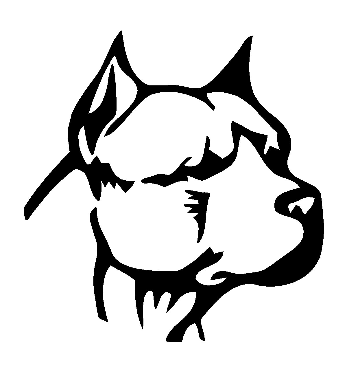 Логотип стаффордширского терьера