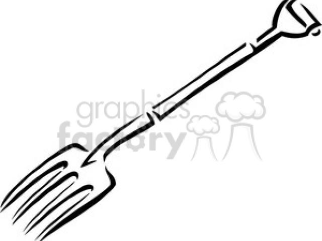 640x480 Pitchfork Clipart Black And White