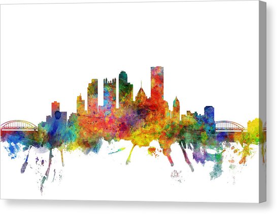 546x422 Pittsburgh Skyline Canvas Prints Fine Art America