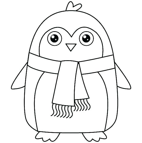 595x600 Penguins Coloring