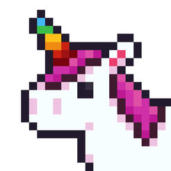 246x246 Unicorn Pixel Art Drawing On The App Store