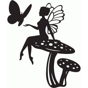 300x300 Pixie Fairy Silhouette