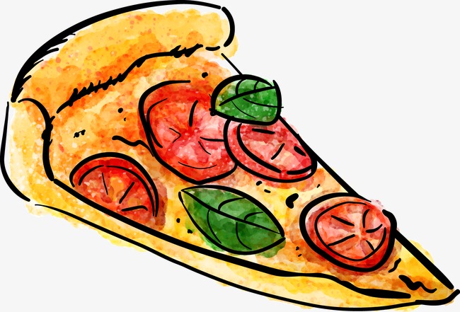 650x441 Drawing Vector Pizza, Pizza Vector, Watercolor, Vector Png