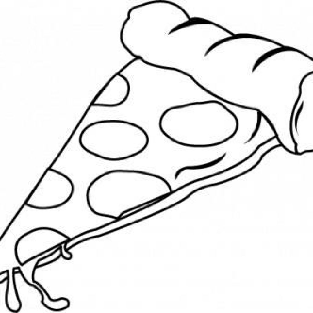 1024x1024 Pizza Clipart Black And White Spring Clipart House Clipart