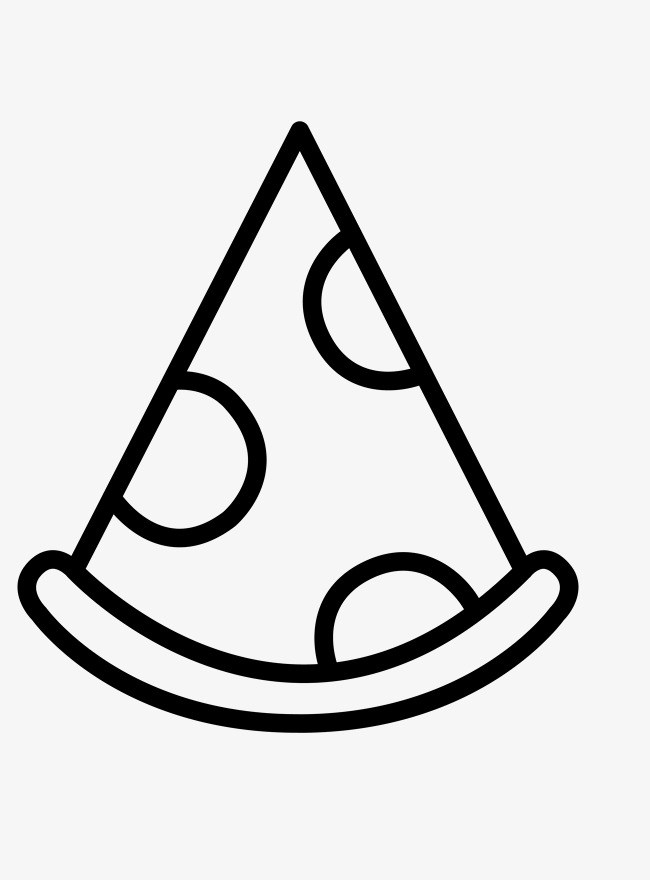 650x880 Clipart Pizza Black And White Clipart Portal