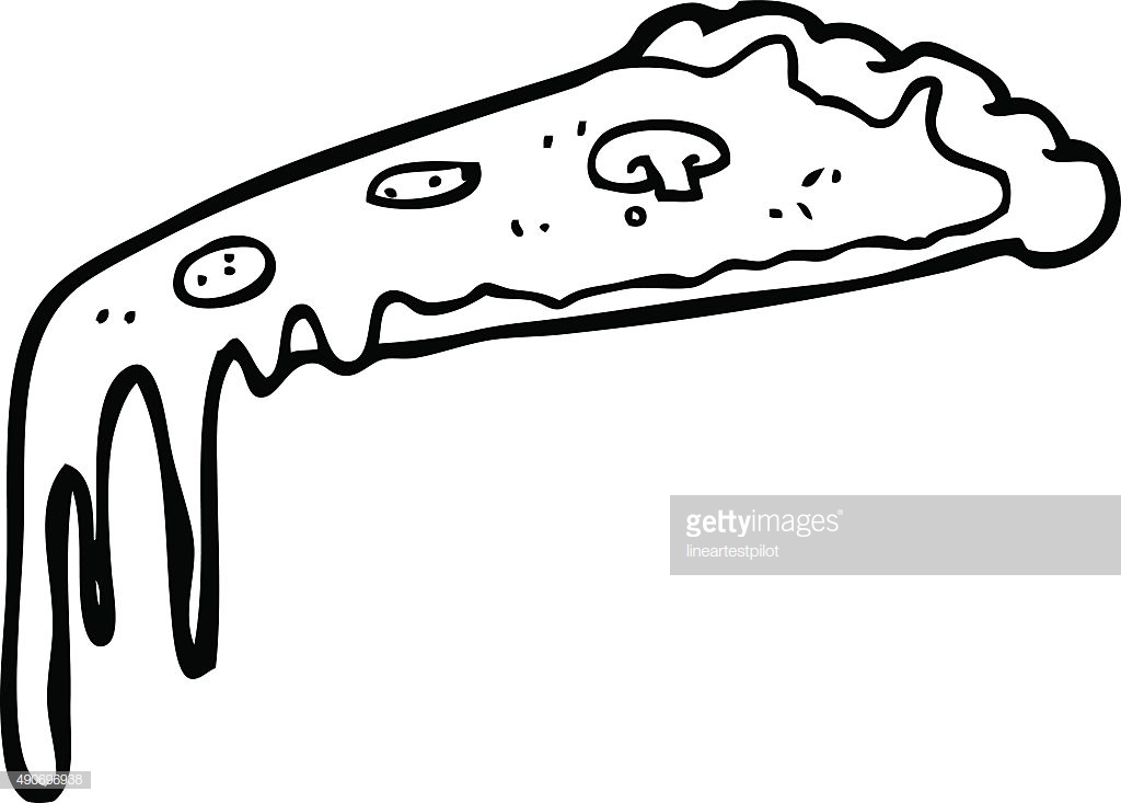 1024x733 Collection Of 'cartoon Pizza Drawing' Download More Than