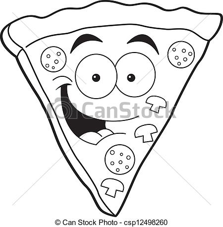 450x458 Collection Of 'cartoon Pizza Drawing' Download More Than