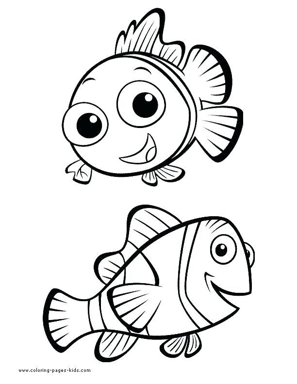 612x792 Nemo Coloring Book Pages Finding Pizza Drawing At Free Printable