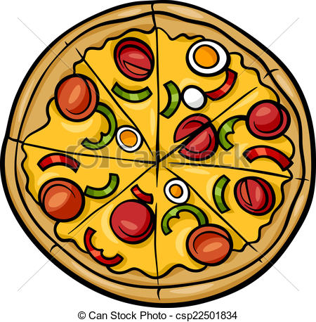 450x458 Pizza Line Drawing Clipart