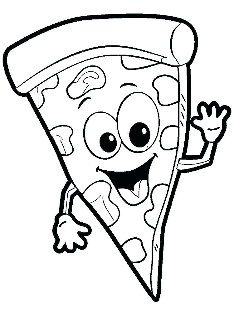 750x990 Coloring Pages Pizza Coloring