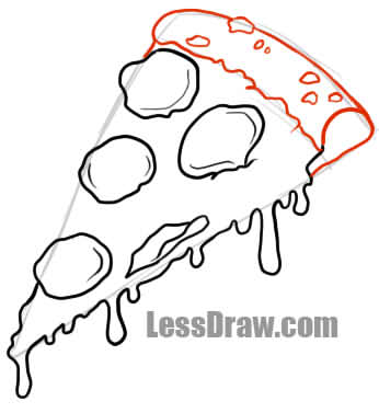346x377 Huge Collection Of 'pizza Drawing Images' Download More Than