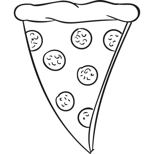 512x512 Pepperoni Pizza Slice Png Icon
