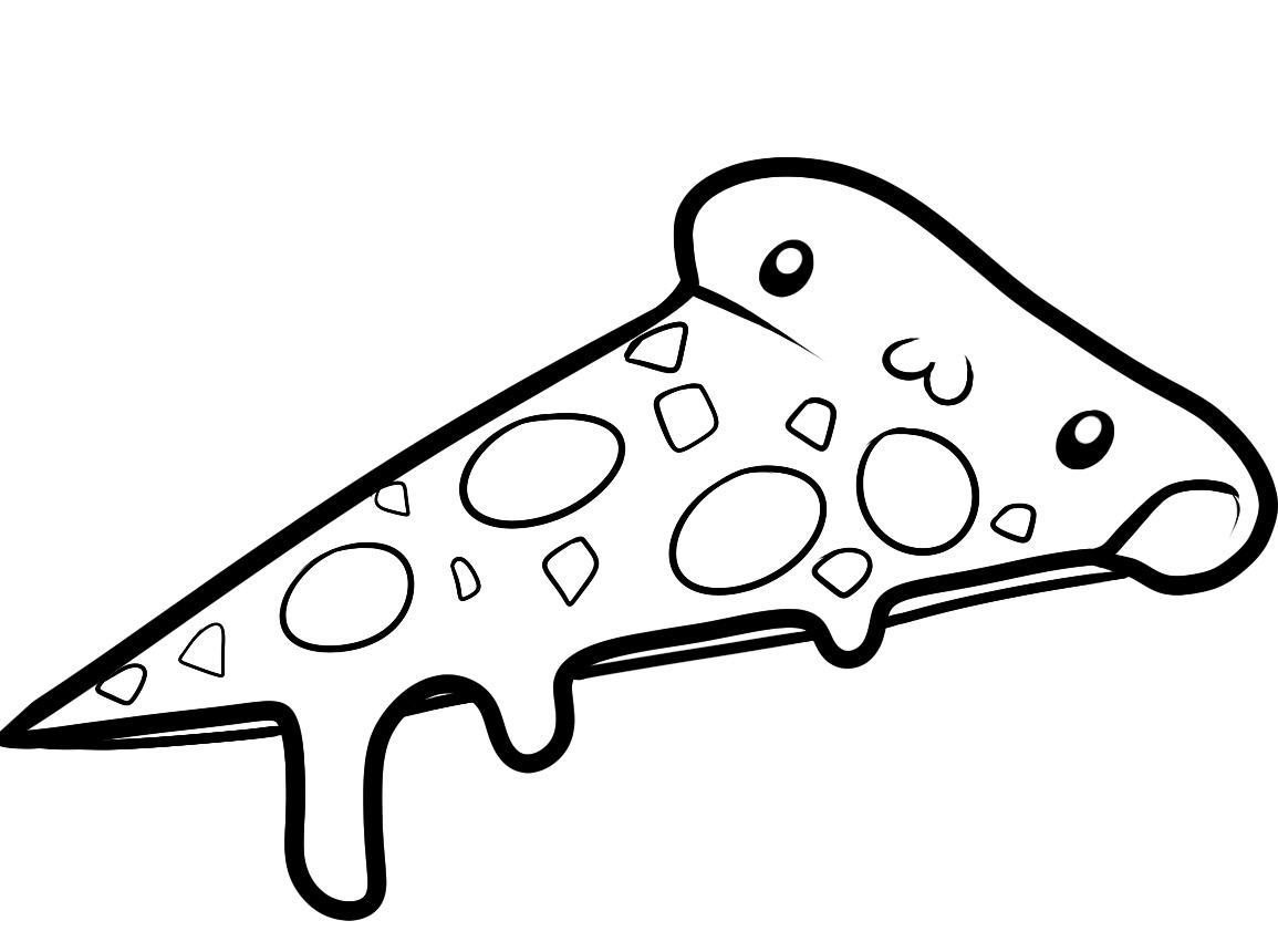 1155x860 Pizza Coloring Pages