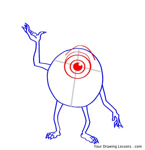500x518 Draw Mike Wazowski From Monsters Inc Your Drawing Lessons