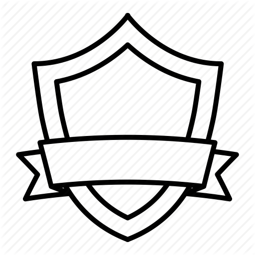 512x512 Collection Of Free Shield Drawing Ribbon Download On Ui Ex